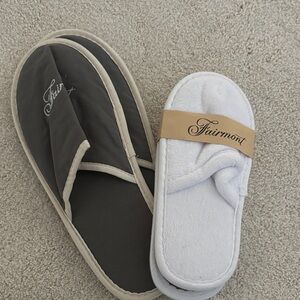 Fairmont Black and White Slippers